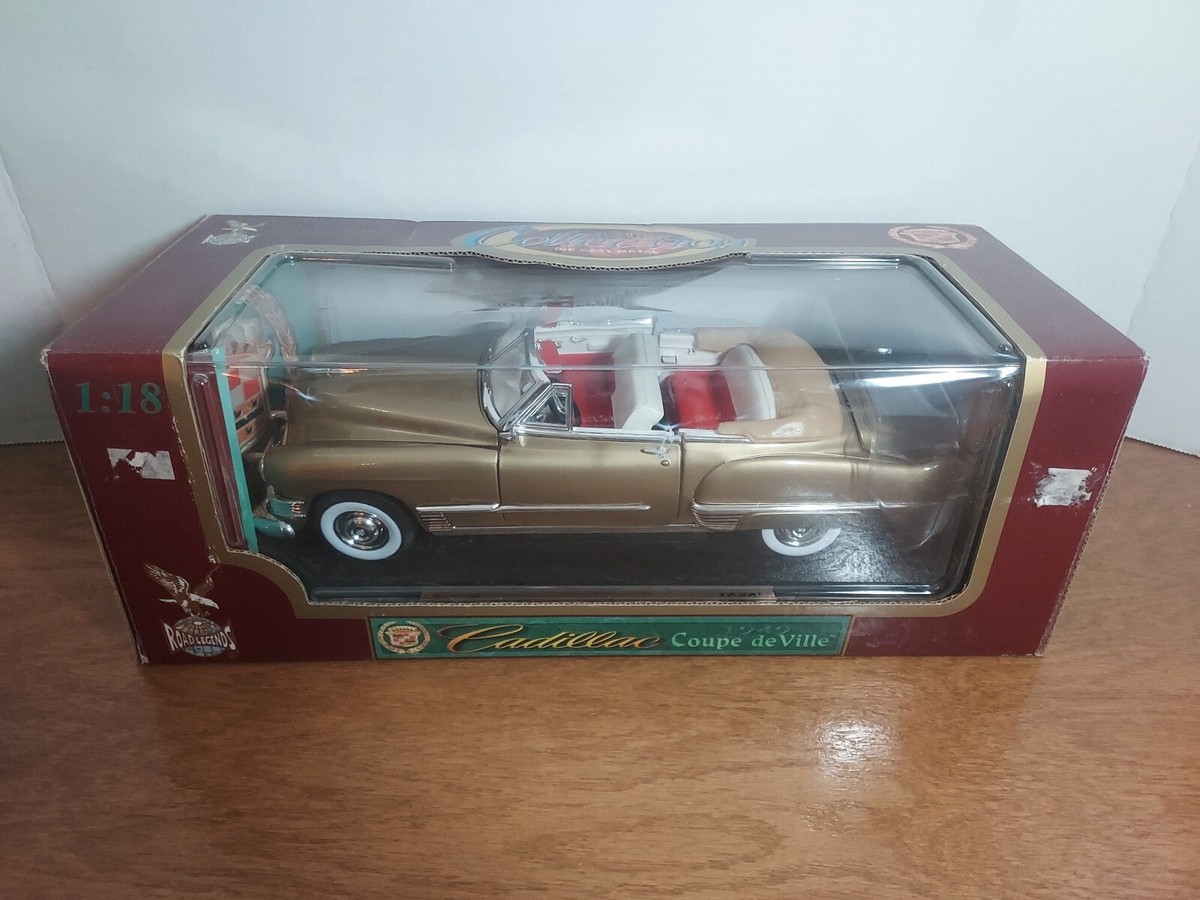 1/18 ROAD LEGENDS 1949 CADILLAC COUPE DE VILLE CONVERTIBLE GOLD gd
