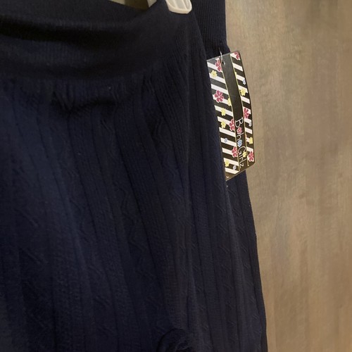 NWT *BOHO GIRLZ* GIRLS SWEATER KNIT TIGHTS FLEECE LINED NAVY SIZE 14/16 - Picture 3 of 6