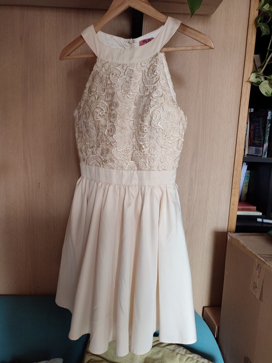 Chi Chi London Lace Skater Wedding Dress Chi Chi London Cream Lace - Main Image