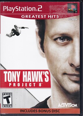 Tony Hawk's Project 8 (Sony PlayStation 2, Greatest Hits, 2-Disc) *COMPLETE*
