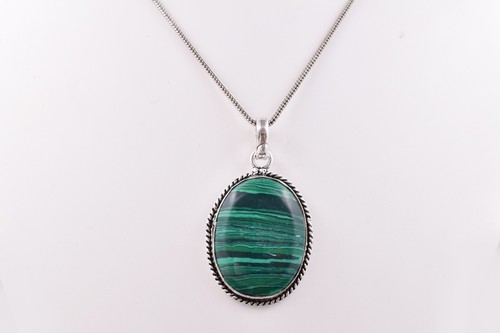 Collier Pendentif Fleur Argenté - Anneau Avec CZ 1,0 Ct - 45 Cm (Neuf Avec étiquettes)