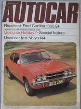 Autocar magazine 29 July 1971 featuring Ford Cortina GT road test, BDA Escort RS