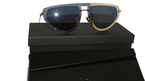RARE! Christian Dior Sunglasses J5G A9 58/18/145 Gold/Dark Blue Lens RARE! Christian Dior Sunglasses J5G A9 58/18/145 Gold/Dark  main image 2