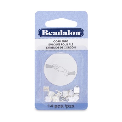 Beadalon  C-Crimp Schmuckteile Enden für Schnur 1.9mm 14 Stücke * Wähle Farben