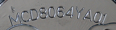 U2-007 U2 Wheel Replacement Center Cap (Part# MCD8064YA01) - Picture 2 of 2