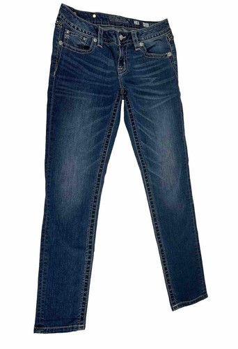 JP7631S Miss Me Signature Skinny Jeans Size 28 31 Inseam - Picture 1 of 10