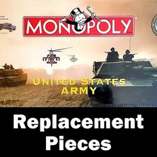 Monopoly 2002 UNITED STATES ARMY Edition - Replacement Parts Pieces Cards Deed