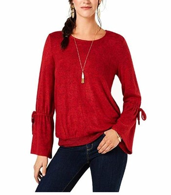 Women/'s Ribbed Boatneck Pullover Sweater Assorted Colors Style /& Co
