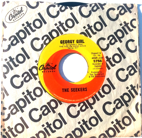 THE SEEKERS - Georgy Girl / Wenn die Sterne zu fallen beginnen - 45 U/min Kapitol 5756