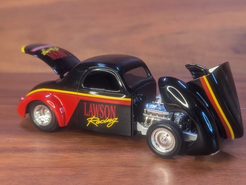 SpecCast Lawson Racing 1941 Willys Coupe Street Rod Die Cast Metal Bank Liberty - Picture 6 of 24