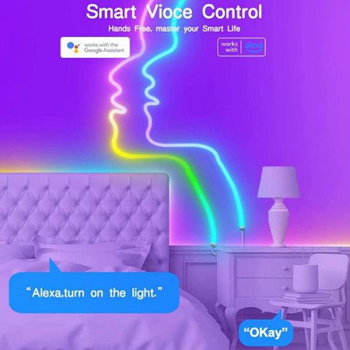 bluetooth APP control ws2811 RGB IC LED Neon Strip light Sign Neon rope remote - Picture 3 of 24