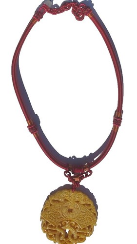 Hetian jade from Ruoqiang, 田玉新疆若羌黄口天 6mm Hetian Yellow Jade Necklace新疆和田玉若羌黄口料黄玉项链| eBay