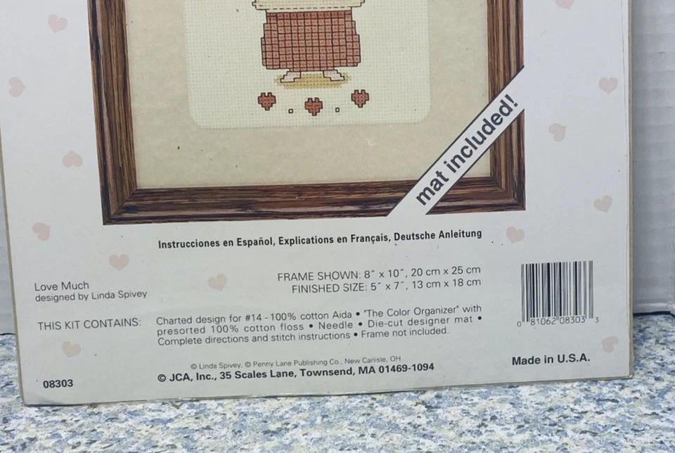 KIT DE MUESTRA DE PUNTO DE CRUZ PRIMITIVO NOTAS DE AMOR JCA LINDA SPIVEY AMOR MUCHO CONTADO Foto 4 de 4