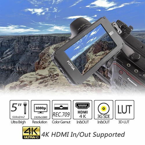 Fotga DP500IIIS A50TLS 5" FHD Touch Screen Monitor 3D LUT 3G SDI HDMI HOT SALE - Picture 6 of 7