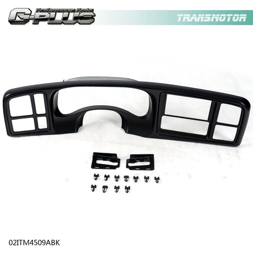 Black Double Din Truck Dash Kit for 1999-02 Chevy Silverado GM Sierra Full Size