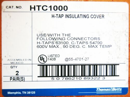 Lot of 2 Pairs - H-Tap Insulating Cover, 4 Total - 768895 - Picture 5 of 5
