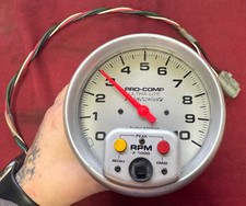 Auto Meter 4494 Ultra-lite Single-range Memory Tachometer Silver Tach