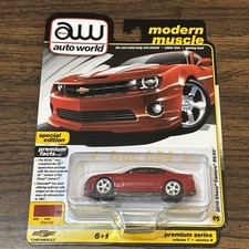 Auto World Modern Muscle 2010 Chevy Camaro RS/SS Premium Series 3 Red Diecast