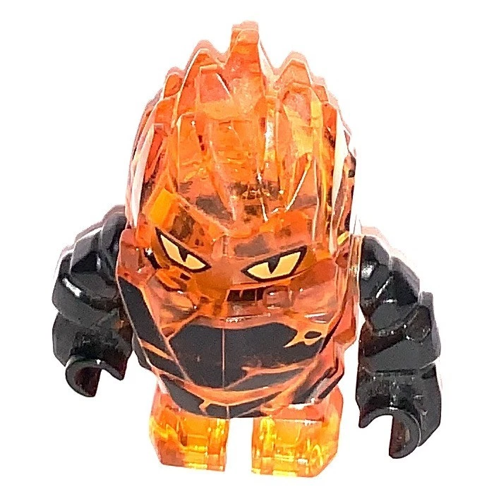 LEGO Power Miners Minifigure Rock Monster Firax Trans-Orange 8189, 8191 New - Изображение 3 из 4