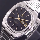 VINTAGE OMEGA SEAMASTER AUTOMATIC BLACK DIAL DAY/DATE DRESS MEN'S WATCH