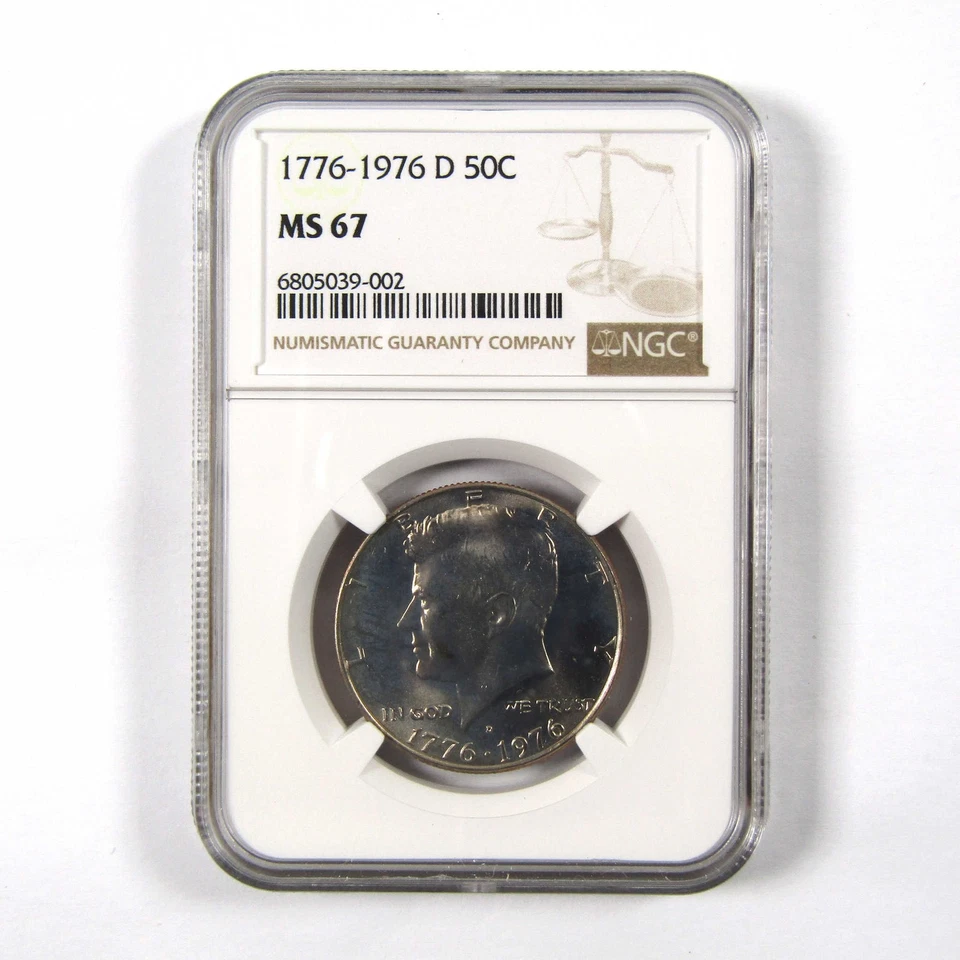 1976 D Kennedy Bicentennial 50c MS 67 NGC Clad Unc SKU:I9811