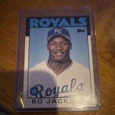 1986 Topps Traded Bo Jackson #50T Kansas City Royals MLB Baseball Card