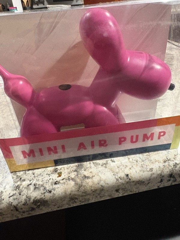 Mini/Compact Battery-Powered Mini Air Pump w/ On/Off Switch, Pink