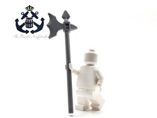 LEGO Castle Minifigure Dark Bluish Gray Weapon Axe Halberd Knights Kingdom 6123