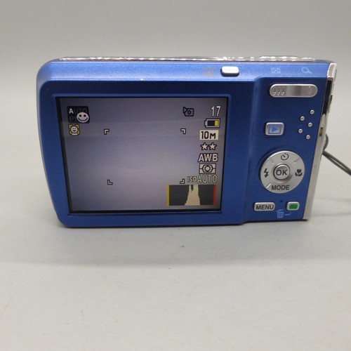 Pentax Digital Camera Optio M60 10.0MP Blue Tested With Battery and SD Card - Picture 3 of 8