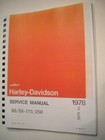 1974 1978 H D Aermacchi SS & SX 175 & 250 Shop Service Manual NEW