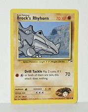 brock's rhyhorn pokemon card value Nidoking