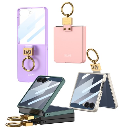 Estuche brillante con soporte para PC + metal + vidrio templado para Samsung Galaxy Z abatible 6/7 - Imagen 6 de 14