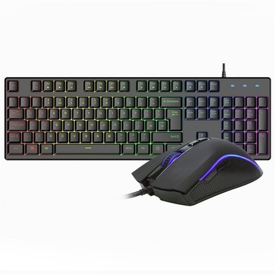 VIDA REBEL 2IN1 SCHWARZ USB DESK KIT Tastatur Maus inklusive Gaming QWERTY UK Englisch