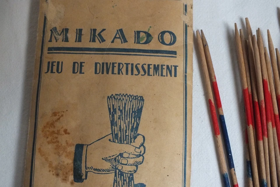Très Ancien JEU de MIKADO -- Jeu de Divertissement Habileté  -- règles français - Photo 4/4