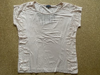 She Damen T-Shirt Damen Kurzärmliges Oberteil Rose  Gr. XL. #14