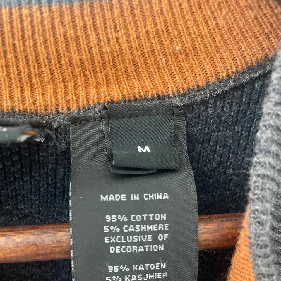 Мужской серый свитер Harley Davidson из хлопковой кашемировой смеси Henley размер M - Изображение 4 из 4