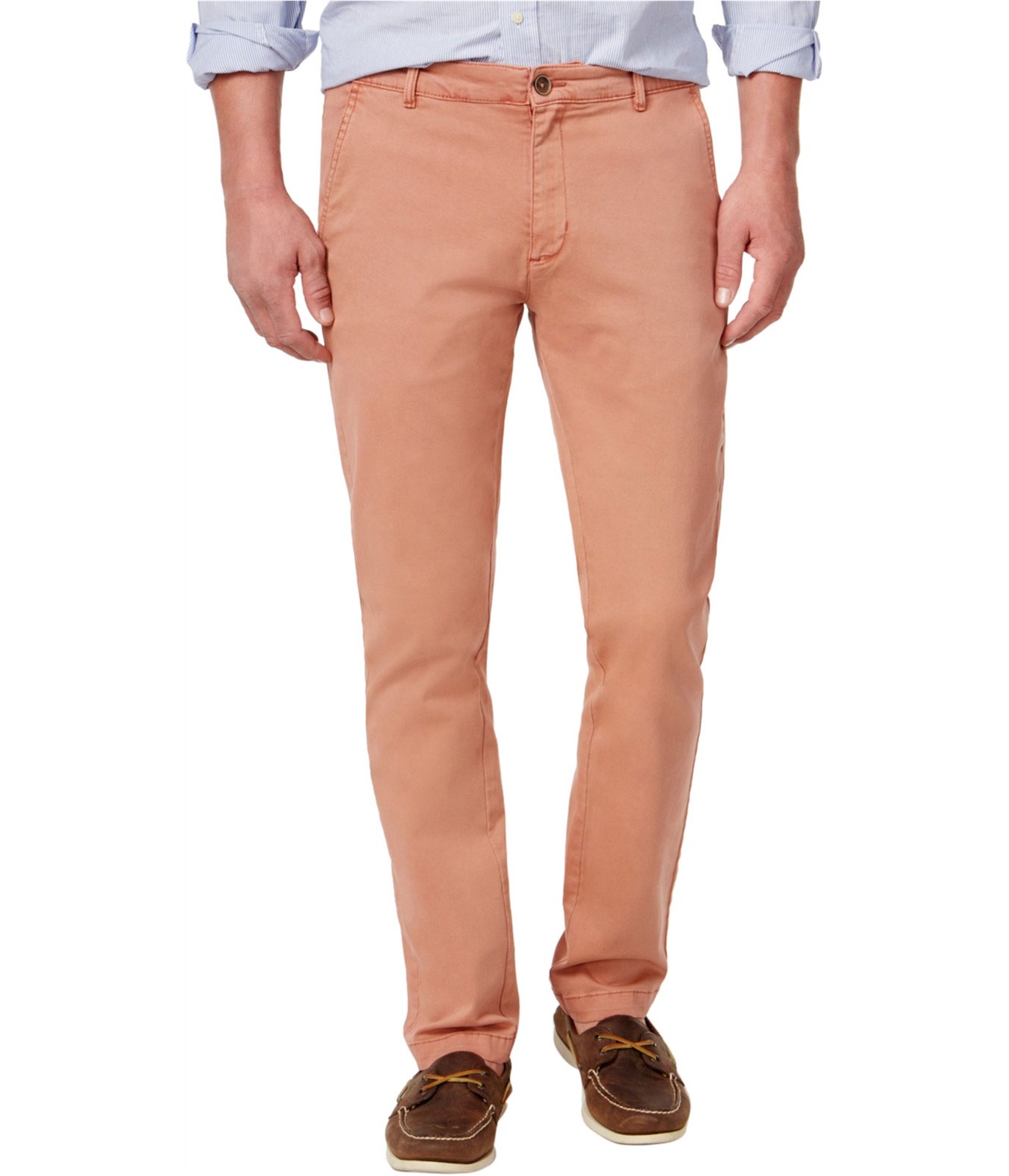 Повседневные мужские брюки-чино из саржи с защитой от непогоды, розовые, 36W x 34L