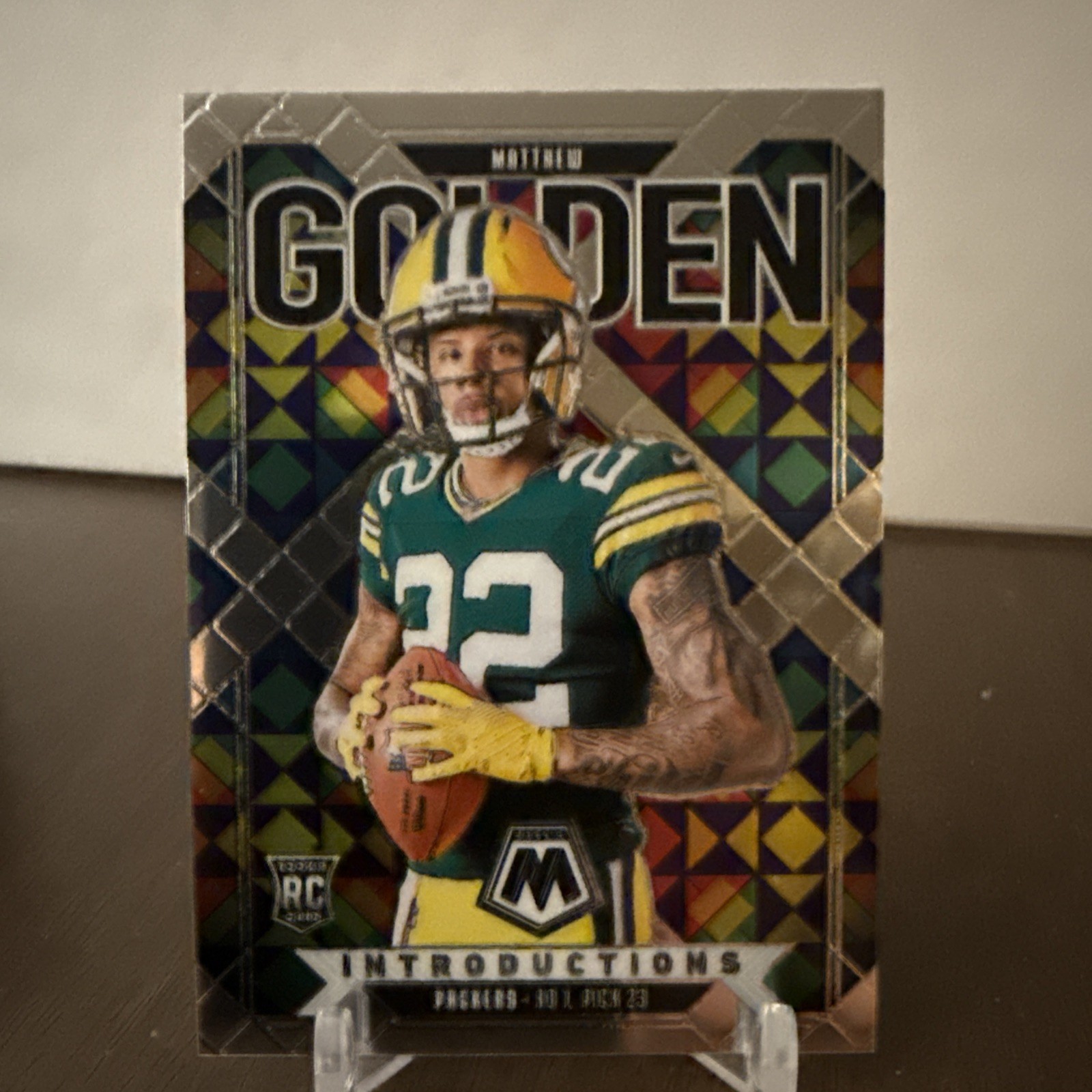 2025 Mosaic Introductions Matthew Golden #4 RC Green Bay Packers Rookie Card