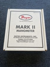 Dwyer MARK II 25 Plastic Manometer 0-3" WC, Stand/Vertical Mount - New Open Box