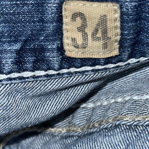BKE Denim Tyler Straight Jeans Herren Größe 34 Used-Waschung Freizeit 34 x 30 - Bild 10 von 12