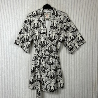 California Cowboy Men's El Garibaldi Yukata Robe bear pattern Dry Pocket S.