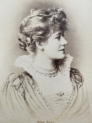 British Actress Ellen Terry Cabinet Card Trimmed Edges