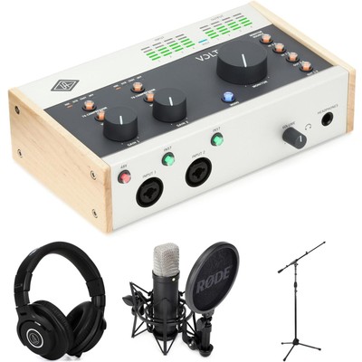 Universal Audio Volt 476 USB-C Audio Interface and Rode NT1 Mic Bundle - Black
