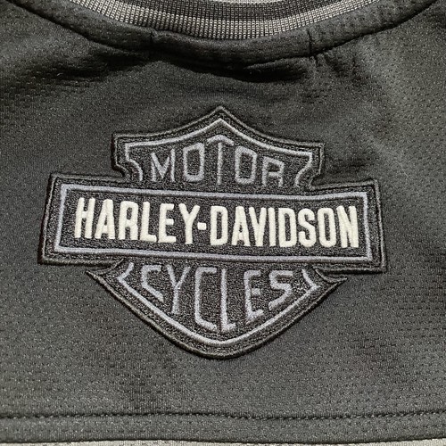 Vintage Harley Davidson Basketball Jersey Mens 3XL Black Tank Top Spell Out - Picture 8 of 11