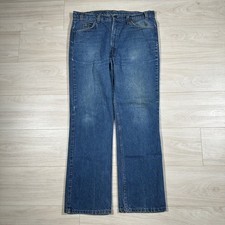 Vintage 80s Levis 517-0215 Bootcut Jeans 36x31 Blue Denim Made in USA Cowboy