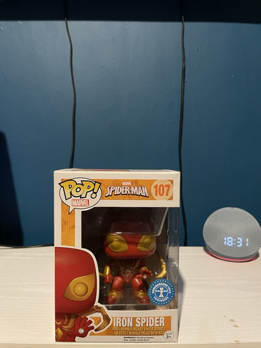 Funko Pop! Vinyl: Iron Spider-Man #107 Marvel Collectible Figure - Picture 1 of 2