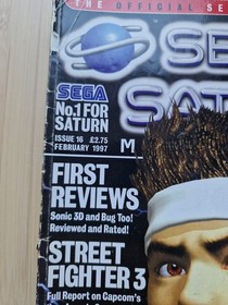 Official Sega Saturn Magazine Issue 16 February 1997 | Good Condition