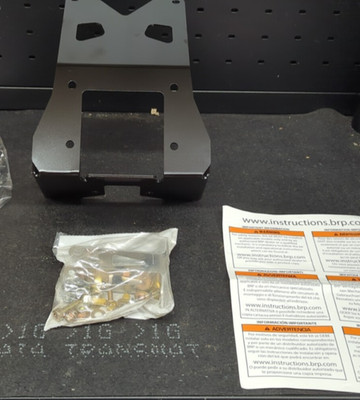 Can Am Renegade Winch Mounting Plate (Fits WARN Winches) 715000927