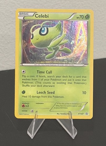 Celebi XY187 2017 Pokemon XY Black Star Promo Cosmos Holo NM