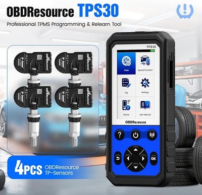 OBDResource TPS30 TPMS Programming Tool TPMS Relearn Tool with 4PCS TP-Sensors